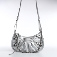 Сумка женская кросс-боди, на молнии, цвет серебряный Сумка женская кросс-боди, на молнии, цвет серебряный