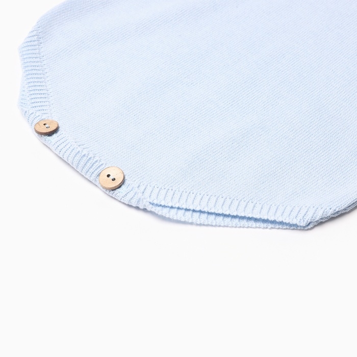 Комбинезон детский вязаный MINAKU, рост 56-62, цвет голубой