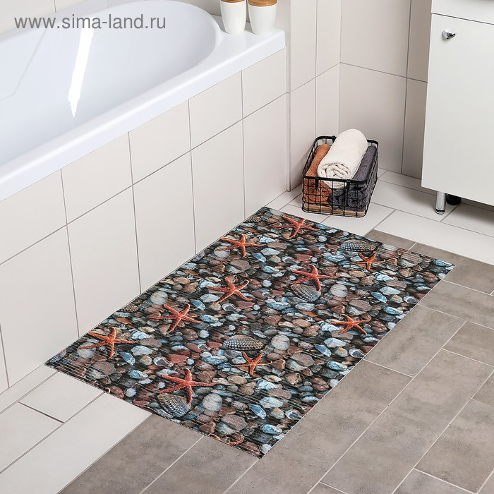 Коврик для ванной комнаты «Ассорти», 65×100 см, цвет микс Коврик для ванной комнаты «Ассорти», 65×100 см, цвет микс
