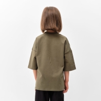 Футболка детская MINAKU цвет хаки, рост 98