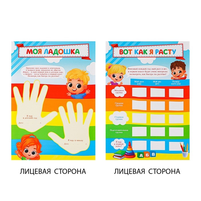 Папка школьная на кольцах &laquo;Портфолио дошкольника&raquo;, 14 листов-разделителей, 24,5 х 32 см.