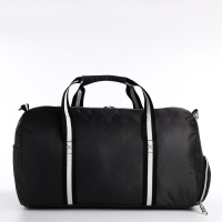 Сумка дорожная на молнии, отдел для обуви, наружный карман, длинный ремень, цвет серый Сумка дорожная на молнии, отдел для обуви, наружный карман, длинный ремень, цвет серый