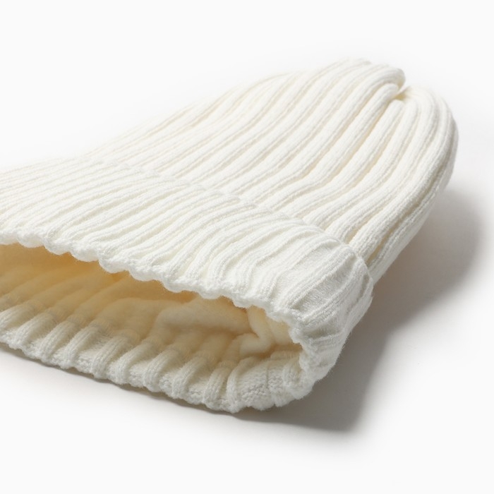 Комплект детский (шапка, снуд) , цвет молочный, размер 48-52 Комплект детский (шапка, снуд) , цвет молочный, размер 48-52