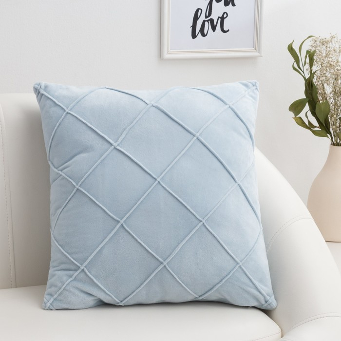 Наволочка декоративная Этель «Соло» цвет серый, размер 45х45 см Наволочка декоративная Этель «Соло» цвет серый, размер 45х45 см