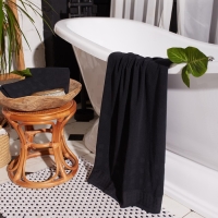 Полотенце махровое LoveLife "Square" 70х130 см, цвет чёрный, 100% хлопок, 380 гр/м2 Полотенце махровое LoveLife "Square" 70х130 см, цвет чёрный, 100% хлопок, 380 гр/м2