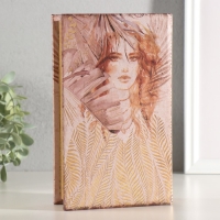 Сейф-книга дерево, кожзам "Девушка в листьях" золото тиснение 21х13х5 см Сейф-книга дерево, кожзам "Девушка в листьях" золото тиснение 21х13х5 см