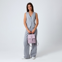 Рюкзак городской из искусственной кожи на молнии, цвет розовый Рюкзак городской из искусственной кожи на молнии, цвет розовый