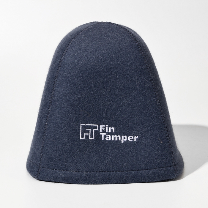 Премиальная шапка для бани из шерсти альпаки, мериноса и шелка, серая