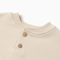 Толстовка детская MINAKU: Basic Line BABY, цвет бежевый, рост 74-80