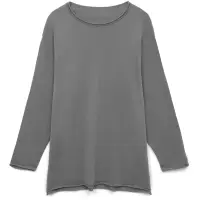 Лонгслив унисекс Siluetti Fuori, серый, размер S/M