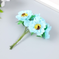 Декор для творчества "Бегония" (1 набор=1 букету) в букете 6 цветов d=3,7 см 10х3,5 см МИКС Декор для творчества "Бегония" (1 набор=1 букету) в букете 6 цветов d=3,7 см 10х3,5 см МИКС