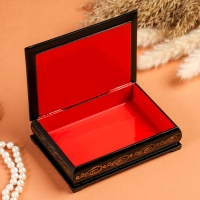 Шкатулка &laquo;Пионы в вазе&raquo;, 10&times;14 см, лаковая миниатюра