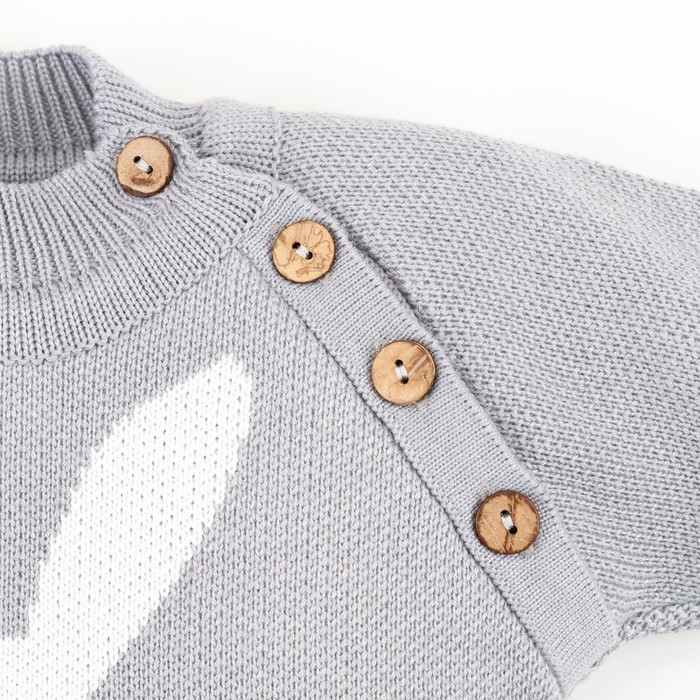 Комплект вязаный Крошка Я &laquo;Заяц&raquo;, рост 68-74 см