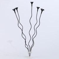 Набор «ВОЛНА», палочка+держатель+подставка, набор 5 шт., чёрный Набор «ВОЛНА», палочка+держатель+подставка, набор 5 шт., чёрный