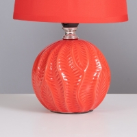 Лампа настольная "Пабло" 1х40Вт Е14 красный 14,5х14,5х24см