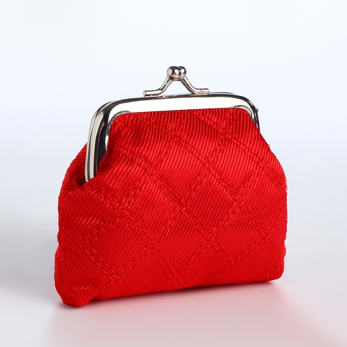 Кошелёк женский на фермуаре, цвет красный Кошелёк женский на фермуаре, цвет красный