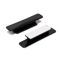 Ручка мебельная самоклеющаяся CAPPIO, L=108 мм, пластик, цвет черный Ручка мебельная самоклеющаяся CAPPIO, L=108 мм, пластик, цвет черный