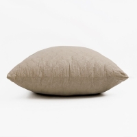 Подушка 70х70см, бежевый, файбер, микрофибра, 100% полиэстер