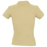 Рубашка поло женская People 210 бежевая (песок), размер S
