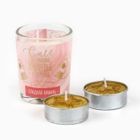 Новогодние свечи &laquo;Снег за окном, счастье в сердце&raquo;, набор 3 шт.