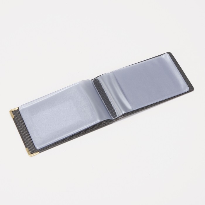 Визитница, 18 карт, цвет коричневый