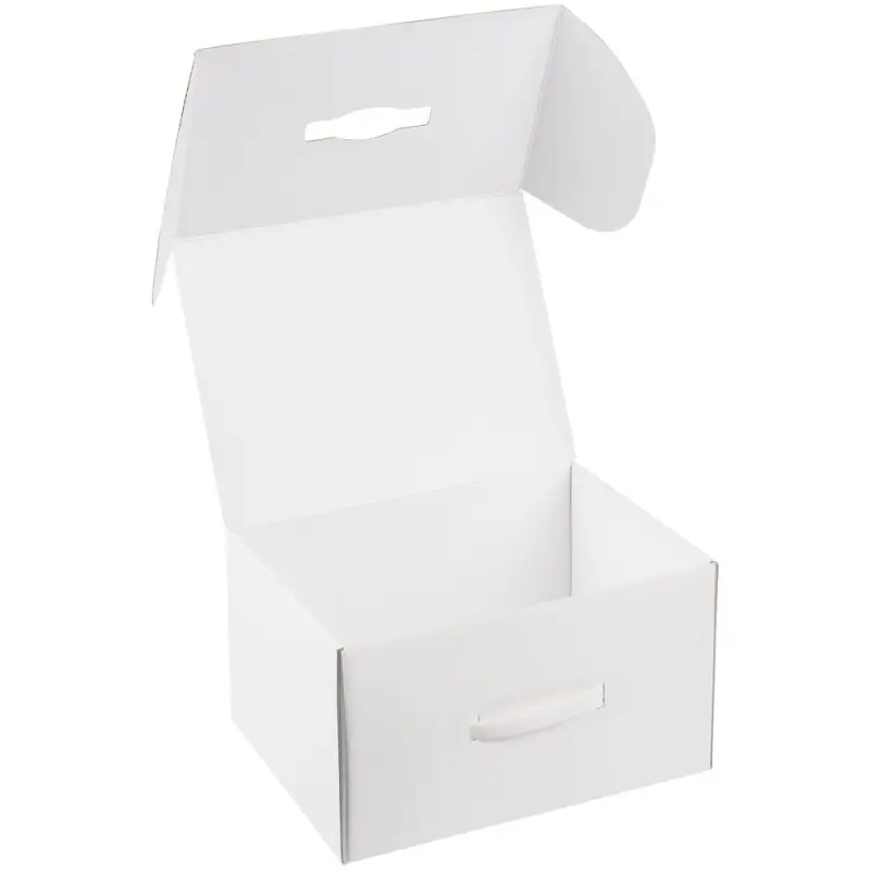 Коробка Matter High Light, белая с белой ручкой Коробка Matter High Light, белая с белой ручкой