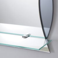 Зеркало &laquo;Элегия&raquo;, настенное, с полочкой, 51&times;63 см