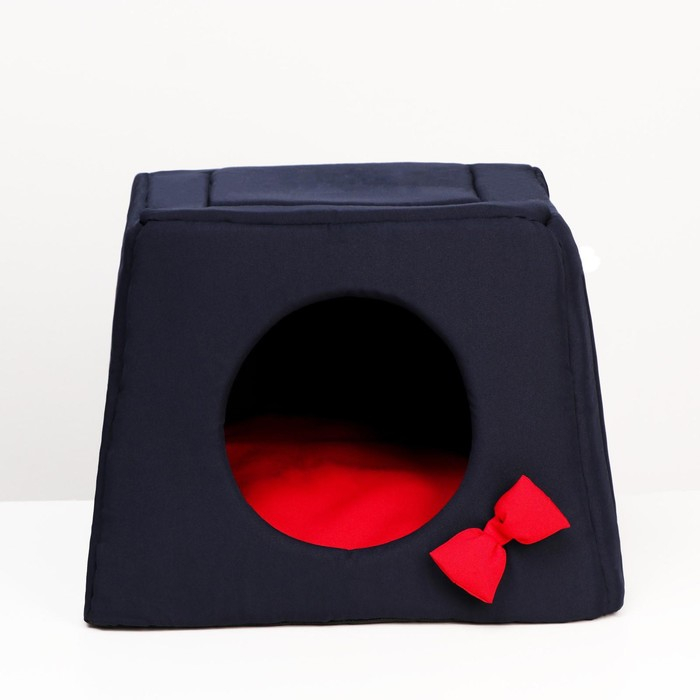 Дом-трансформер "Саманка" 45 х 45 х 36 см, красно-синий