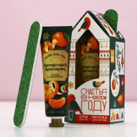 Подарочный набор ЧИСТОЕ СЧАСТЬЕ &laquo;Радости в Новом Году&raquo;: крем для рук 30 мл и пилка для ногтей