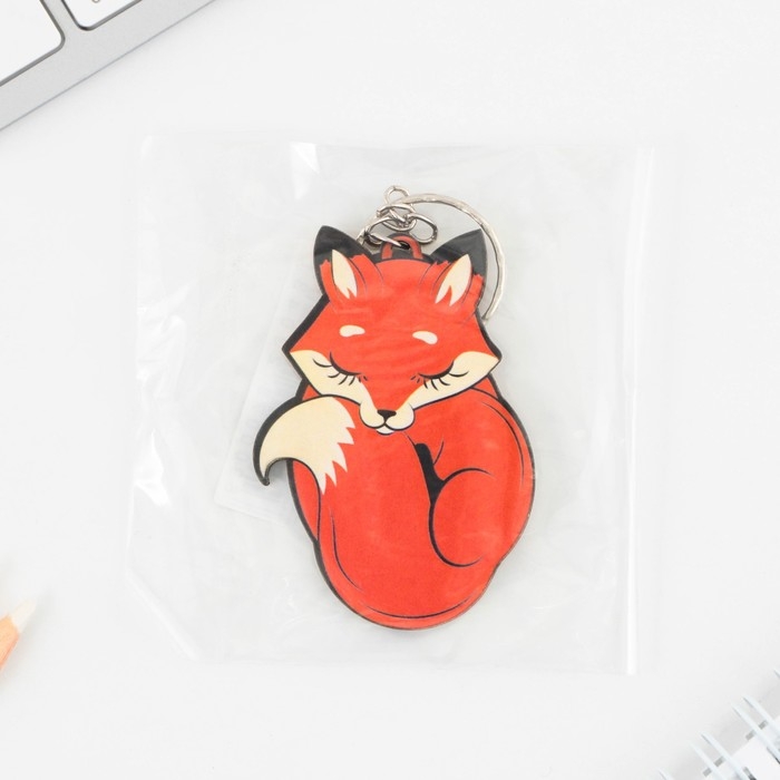 Брелок для ключей деревянный &laquo;Лиса&raquo;, 5 х 6 см