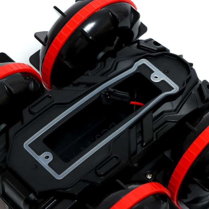 Машина-перевёртыш &laquo;Амфибия&raquo;, работает от аккумулятора, управление жестами, плавает, цвет красный