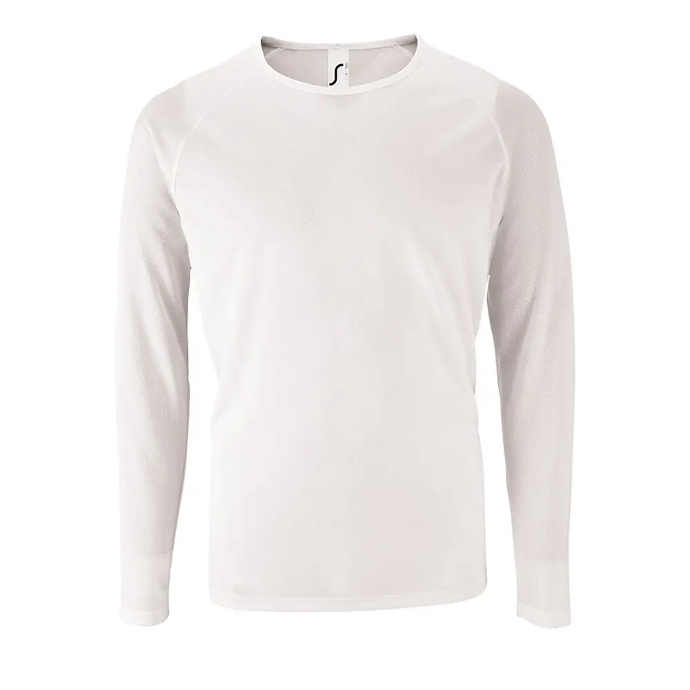 Футболка с длинным рукавом Sporty LSL Men белая, размер S