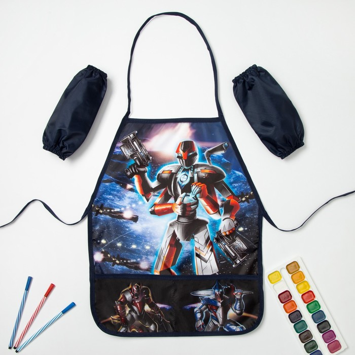 Фартук с нарукавниками детский Этель &laquo;Робот&raquo;, 49 х 39 см