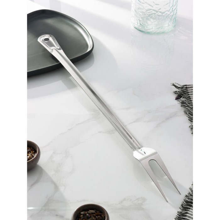 Вилка для мяса из нержавеющей стали Доляна &laquo;Индия&raquo;, 54 см, толщина 1,45 мм