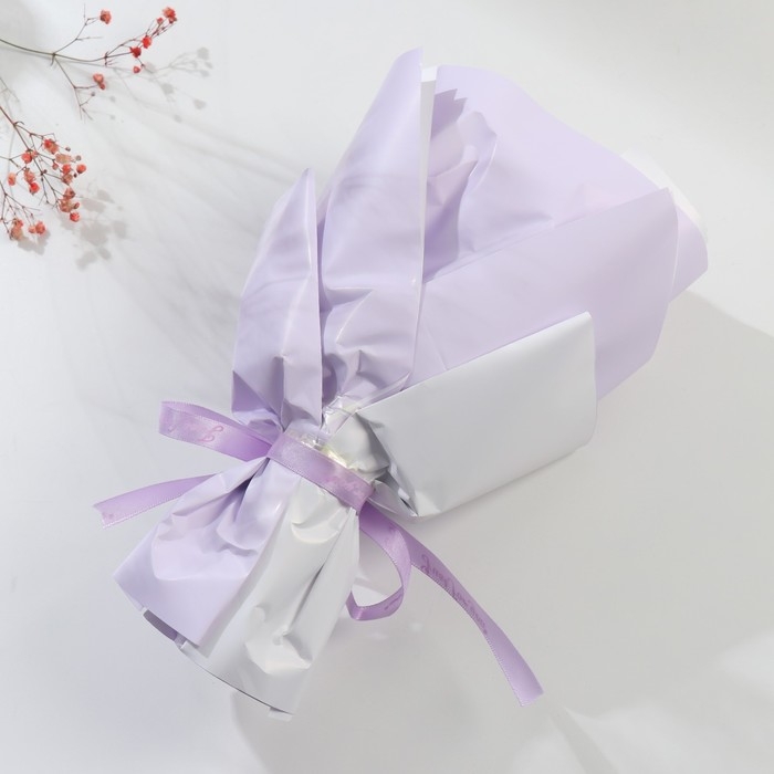 Букет из мыльных лепестков "Сиреневый туман" 11х8х25 см