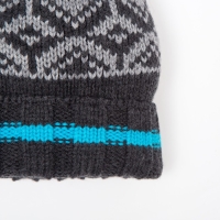 Шапка для мальчика, цвет графит, размер 52-54