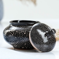 Сахарница "Орнамент" 0,35л / 11х11см, мрамор Сахарница "Орнамент" 0,35л / 11х11см, мрамор