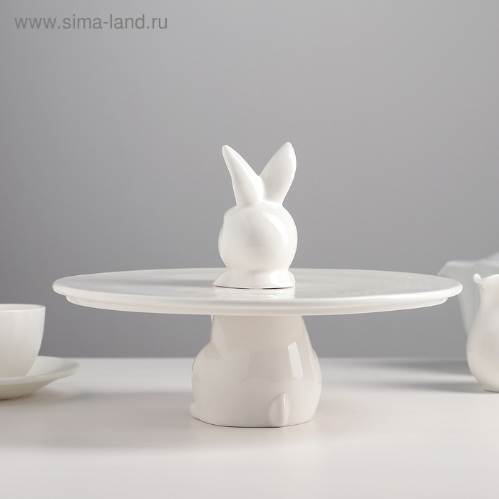 Блюдо керамическое для пирожных «Кролл», 26×27,5 см Блюдо керамическое для пирожных «Кролл», 26×27,5 см