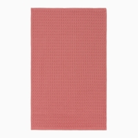 Набор кухонных полотенец Доляна, цвет пудровый, 35х60см-2шт, 100% хл, вафля, 220 гр/м2