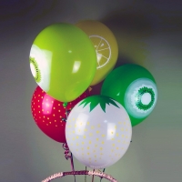 Шар латексный 14" &laquo;Фрукты&raquo;, пастель, шелкография, набор 25 шт., МИКС