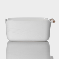 Контейнер для хранения с ручкой LaDо́m &laquo;Лаконичность&raquo;, 33,5&times;18,5&times;14,5 см, цвет белый