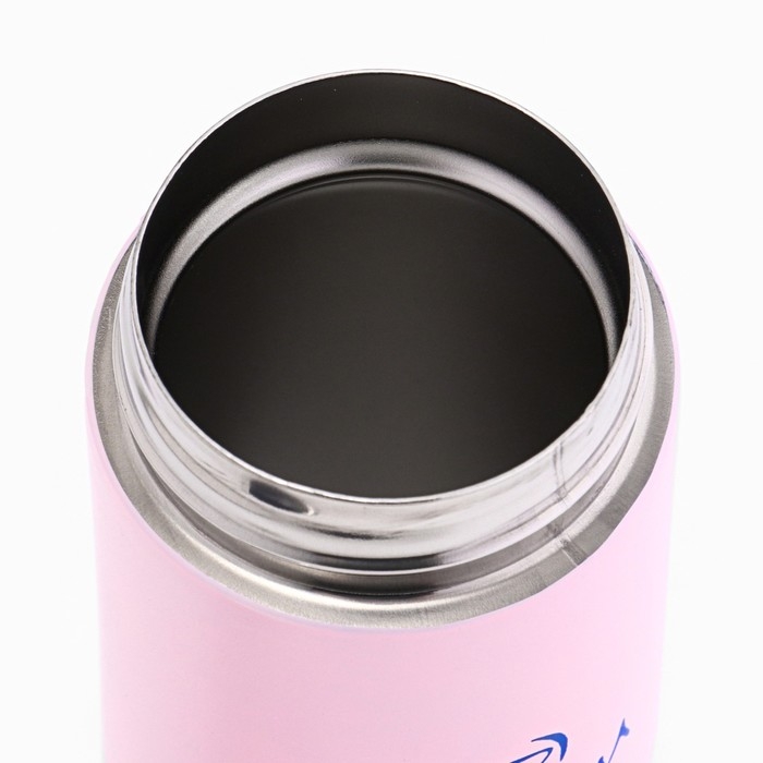 Термокружка, 420 мл, Simple Термокружка, 420 мл, Simple "Твори своё чудо", сохраняет тепло 8 ч, термометр