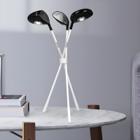 Торшер &laquo;3 клюшки&raquo; 40 &times; 60 см, 3 &times; 10 Вт, алюминий, пластик, свечение тёплое белое