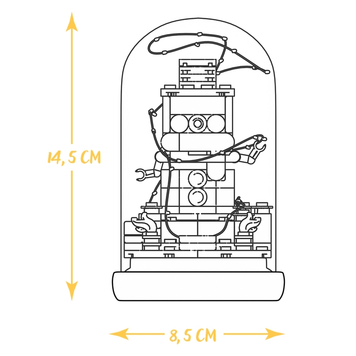 Конструктор блочный ночник «Снеговик», 131 деталь, с гирляндой Конструктор блочный ночник «Снеговик», 131 деталь, с гирляндой