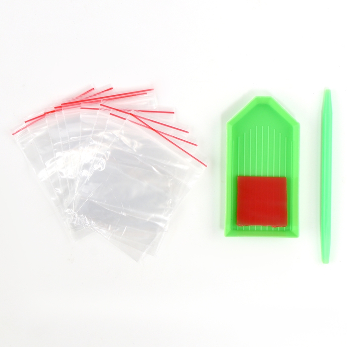 Новогодняя алмазная мозаика с частичным заполнением на холсте &laquo;Новый год. Сказка&raquo;, 30 х 40 см