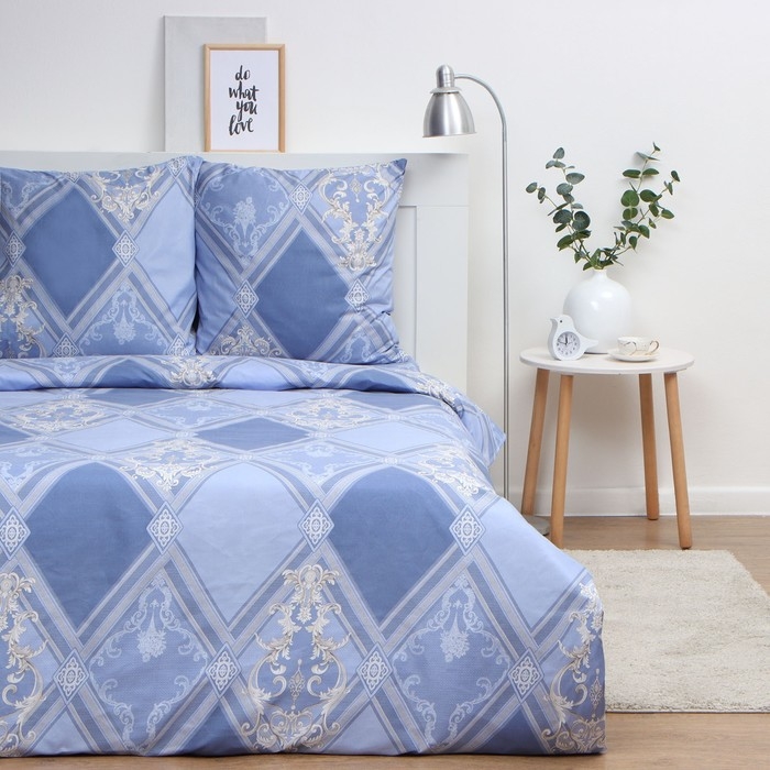 Постельное бельё Экономь и Я 2 сп &laquo;Витраж&raquo;, 175х215см, 180х215см, 70х70см-2 шт, полисатин, 80 г/м&sup2;