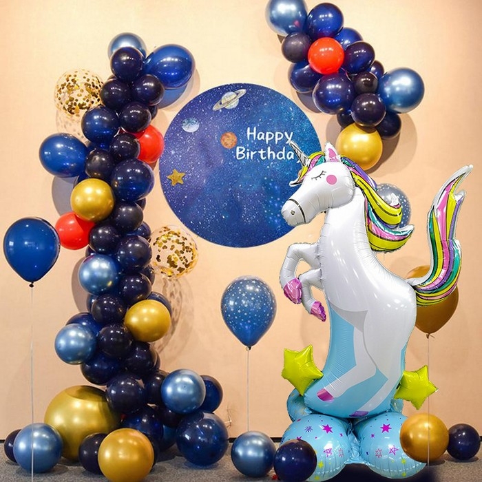 Шар фольгированный 55 Шар фольгированный 55" «Большой единорог», фигура, под воздух
