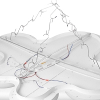 Светильник с ПДУ "Мика" LED 288Вт 3000-6000К белый 120х95х см