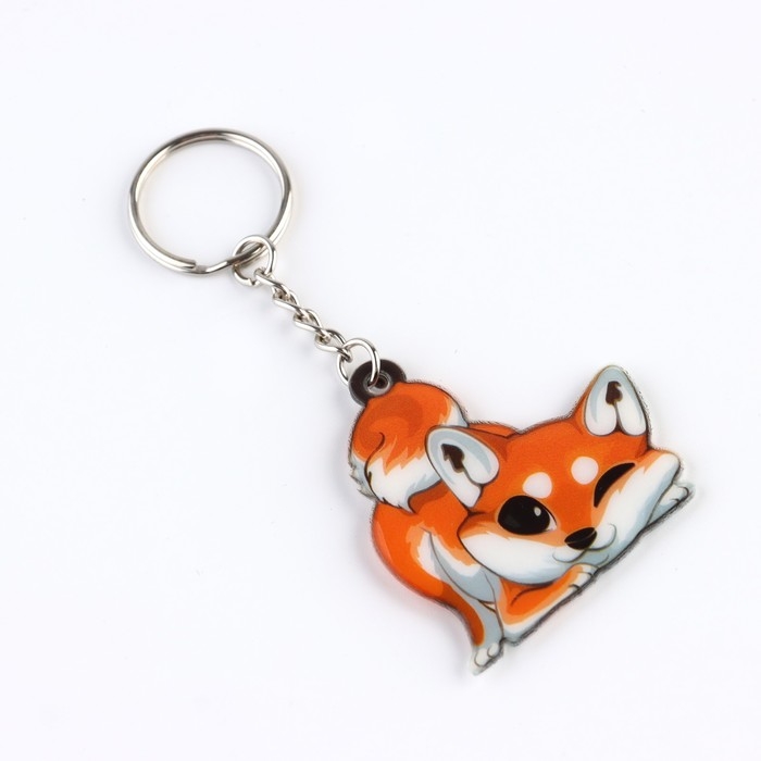 Брелок для ключей &laquo;Сиба-ину&raquo;, 2.9 х 4.4 см