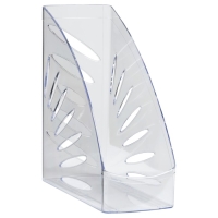 Лоток для бумаг вертикальный СТАММ "Тропик", прозрачный, ширина 110мм Лоток для бумаг вертикальный СТАММ "Тропик", прозрачный, ширина 110мм